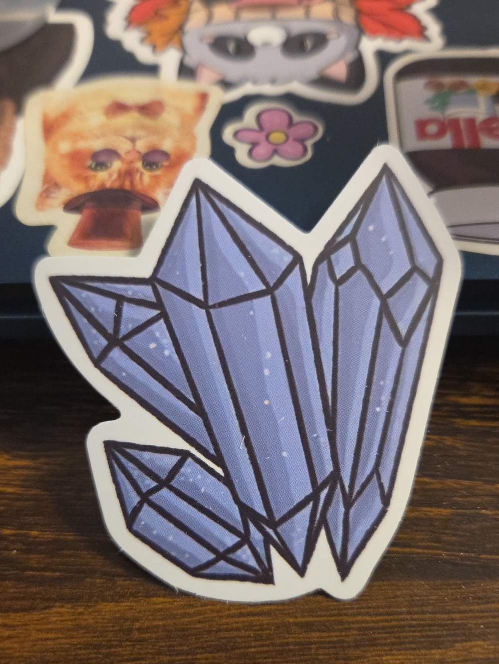 Purple Crystal Sticker - Home Accents Decorative Decal